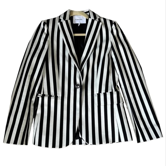 Frame denim striped blazer - Picture 5 of 12